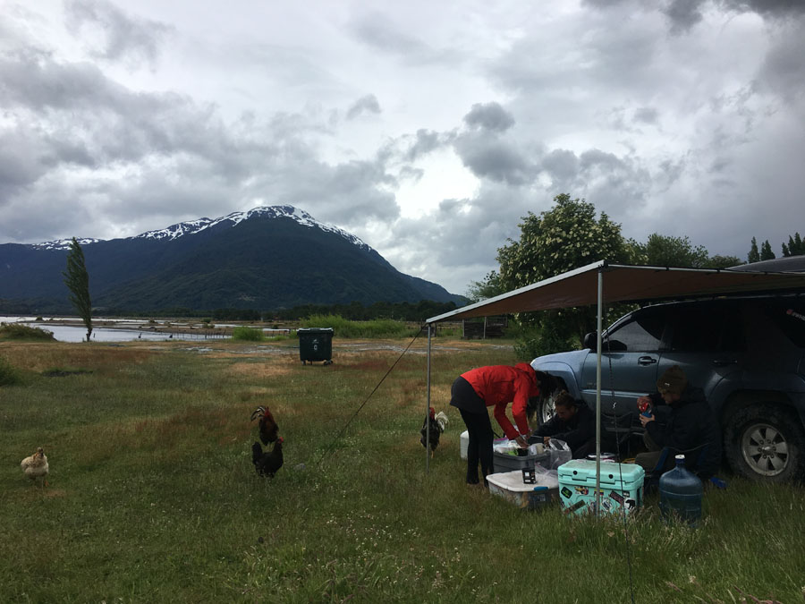 Camping near Puerto Sanchez